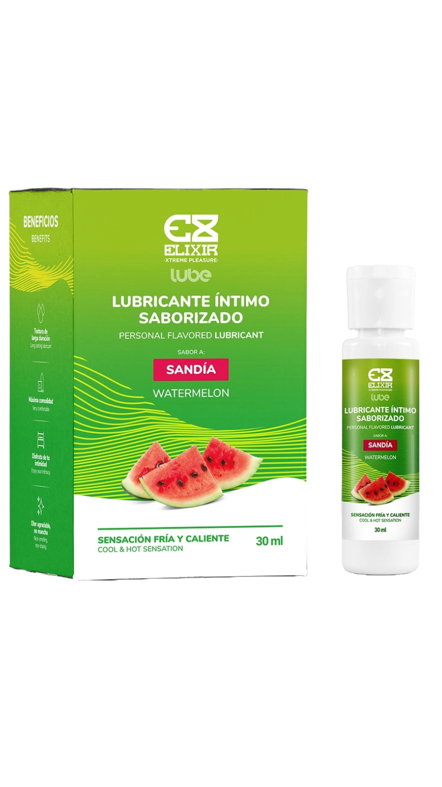 LUBRICANTE FRIO-CALIENTE ELIXIR X30ML SABOR SANDIA