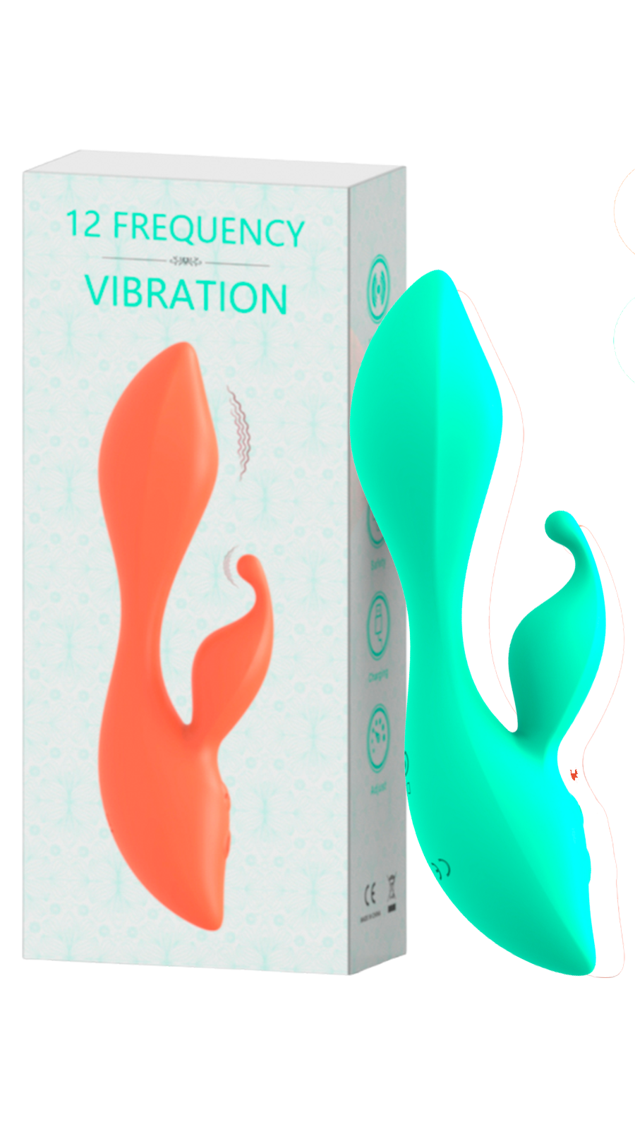 Vibrador Doble Cyan
