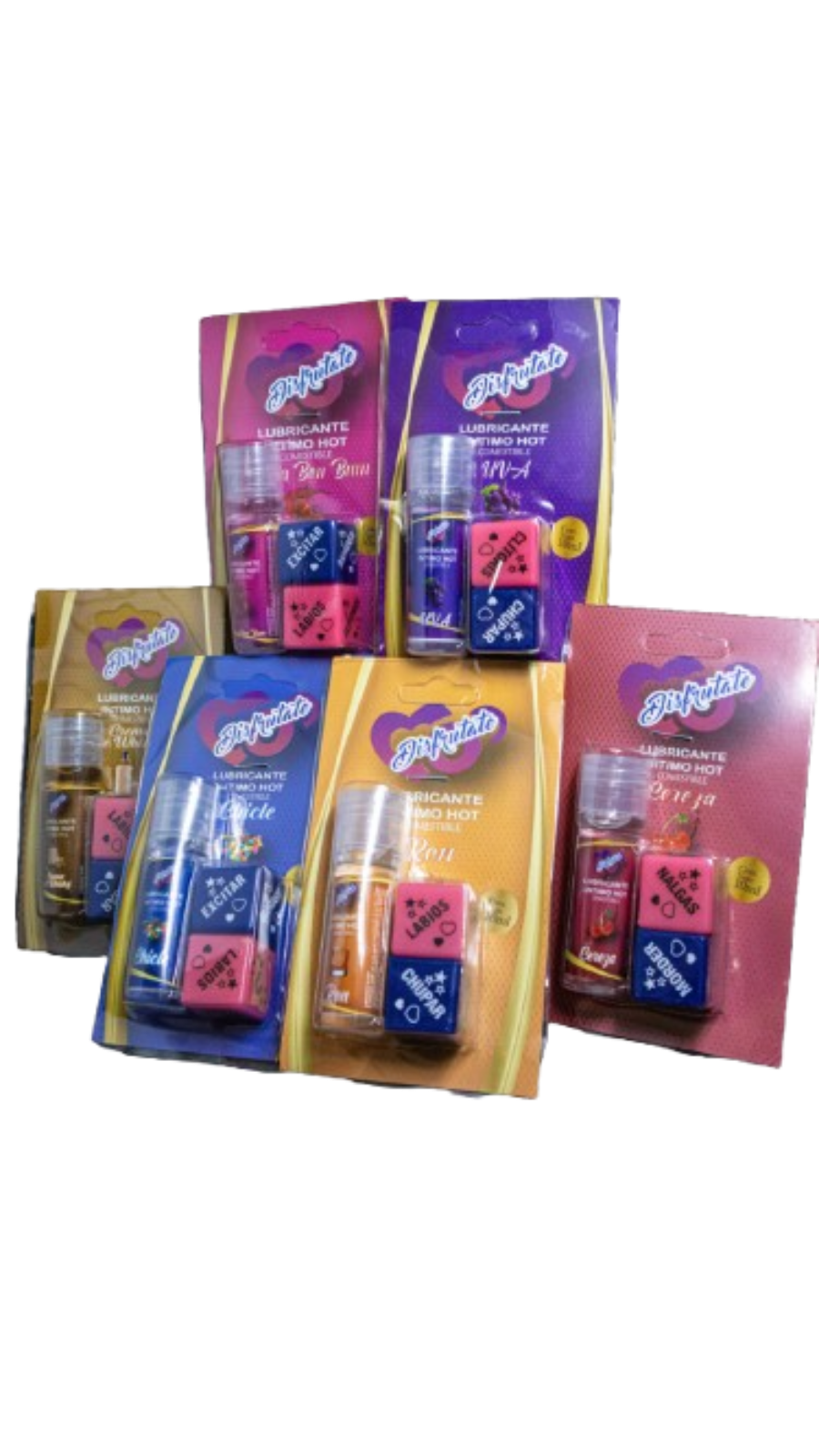 Lubricante intimo hot comestible de sabores 10ml mas dados